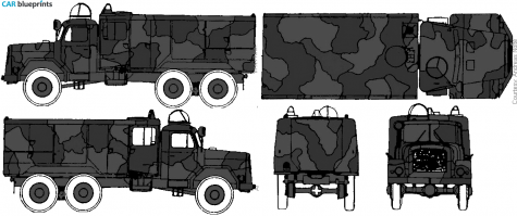 Magirus-Deutz Jupiter KFZ 3800 Truck blueprint