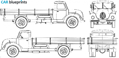 1952 Magirus-Deutz S3500 Truck blueprint