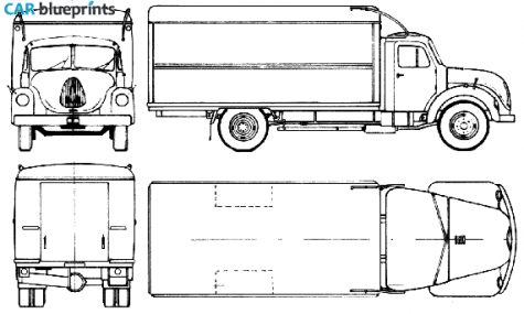 1961 Magirus-Deutz Sirius 90L Truck blueprint