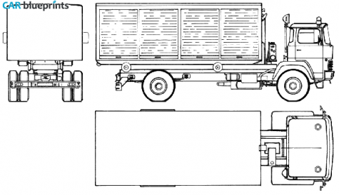 1979 Magirus-Deutz Water Tanker Truck blueprint