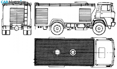 1981 Magirus-Deutz ZLF24 Fire Truck blueprint