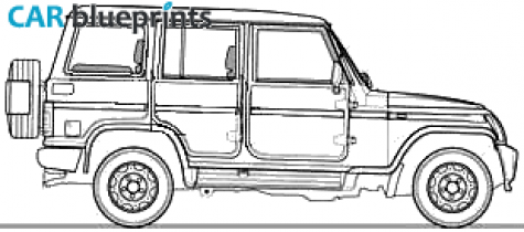 2009 Mahindra Bolero Fuel Smart SUV blueprint