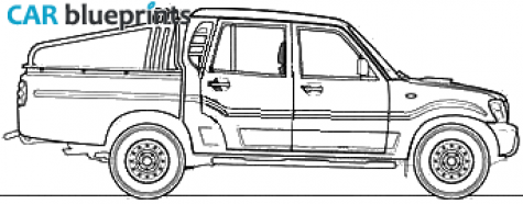 2009 Mahindra Getaway 4x4 Pick-up blueprint