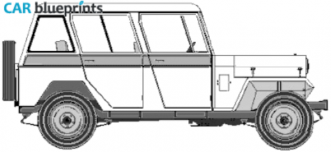 1997 Mahindra MM-101 Wagon blueprint