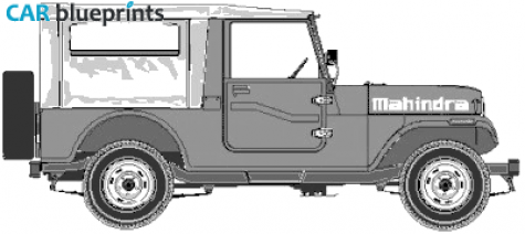 1997 Mahindra MM-540 SUV blueprint