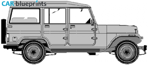 1997 Mahindra MM-775 SUV blueprint