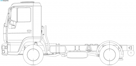 1994 MAN LE 10 ton Truck blueprint