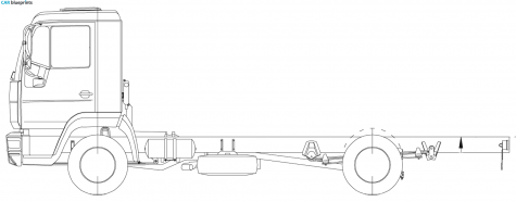 1994 MAN LE 4x2 9 ton Truck blueprint