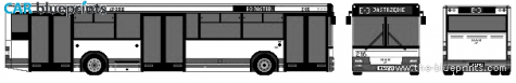 2003 MAN SL223 Bus blueprint