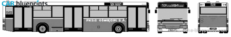 2003 MAN SL283 Bus blueprint