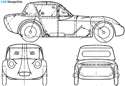 1961 Marcos GT Roadster blueprint