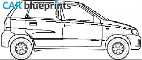 2009 Maruti Alto LXI Hatchback blueprint