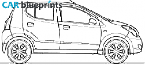 2009 Maruti Suzuki A Star Alto Hatchback blueprint