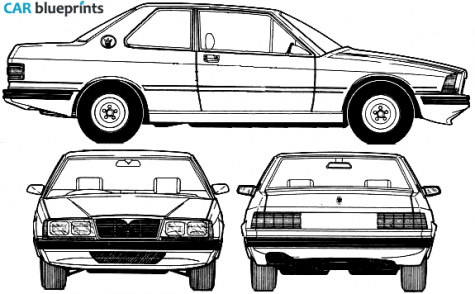 1988 Maserati 228 Sedan blueprint