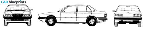 1986 Maserati 425 Biturbo Sedan blueprint