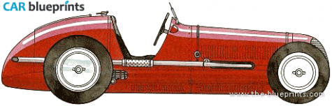 1936 Maserati 6cm OW blueprint