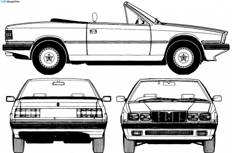1989 Maserati Spyder Biturbo Cabriolet blueprint