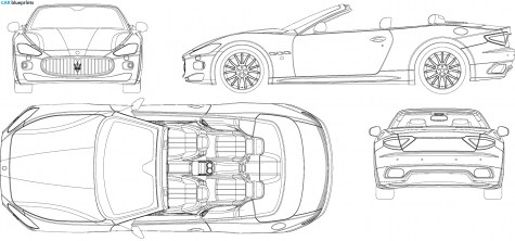 2007 Maserati Gran Cabriolet blueprint