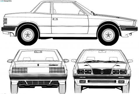 1988 Maserati Karif Sedan blueprint