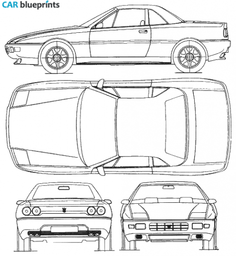 Maserati Opac Coupe blueprint