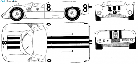 Maserati Typo Coupe blueprint