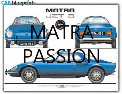 1965 Matra Jet 6 Coupe blueprint