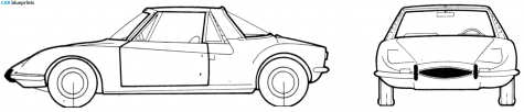 1970 Matra 530 Coupe blueprint