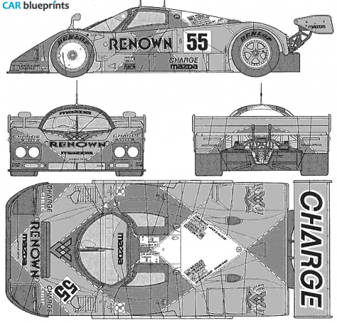 1993 Mazda 787B Coupe blueprint