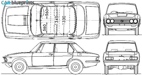 1972 Mazda 929/Luce/1800 Sedan blueprint