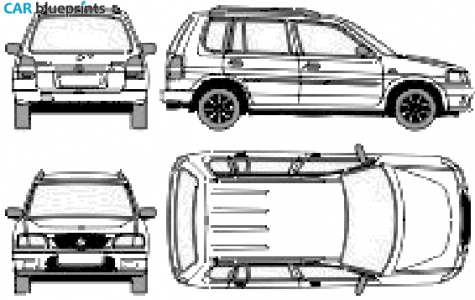 2002 Mazda Demio Hatchback blueprint