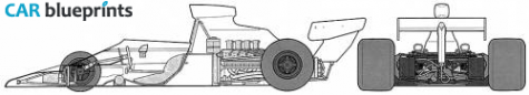 1974 McLaren M23 F1 GP OW blueprint