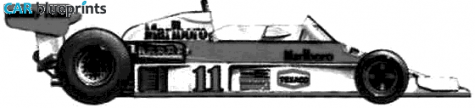 1976 McLaren M23 F1 OW blueprint