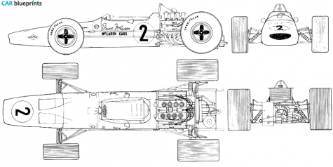 1969 McLaren M7A Coupe blueprint