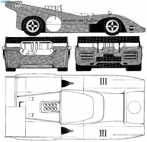 1970 McLaren M8D OW blueprint