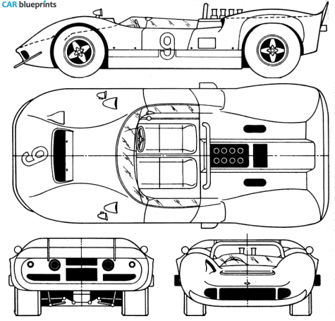 1967 McLaren Mk II OW blueprint