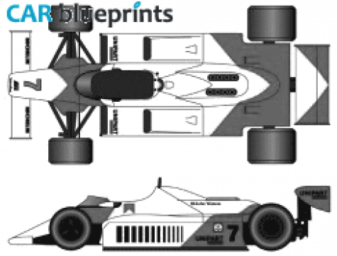 1981 McLaren MP4/1 F1 GP OW blueprint