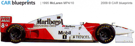 1995 McLaren MP4/10 F1 OW blueprint