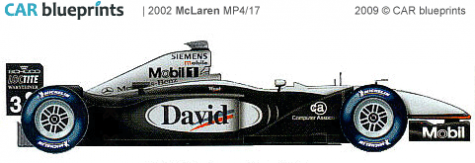 2002 McLaren MP4/17 F1 OW blueprint