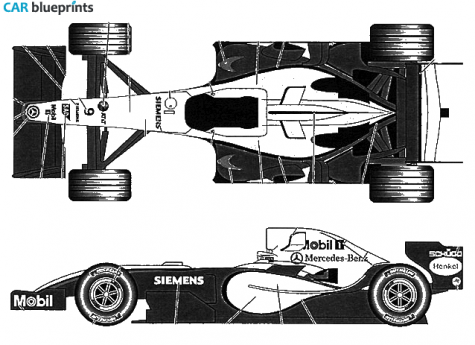 2005 McLaren MP4-20 OW blueprint