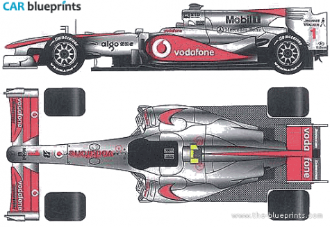 2010 McLaren MP4/25 F1 GP OW blueprint