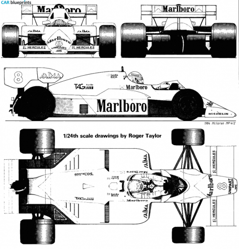 McLaren MP4 Coupe blueprint