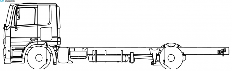 Mercedes-Benz Actros 18 II Truck blueprint