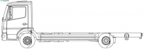 Mercedes-Benz Atego 10L Truck blueprint