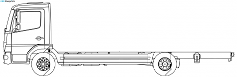 Mercedes-Benz Atego 9L Truck blueprint