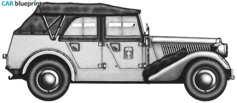 1941 Mercedes-Benz 170VK Pkw Pfz2 SUV blueprint