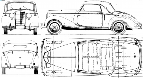 1949 Mercedes-Benz 170S W136 Cabriolet blueprint