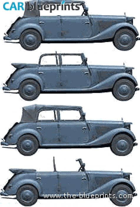 1940 Mercedes-Benz 170V Sedan blueprint