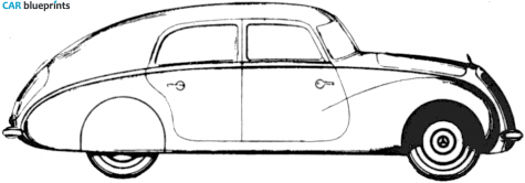 1936 Mercedes-Benz W136 170V Autobahn Wagon blueprint