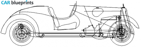 1936 Mercedes-Benz W136 170VS Cabriolet blueprint