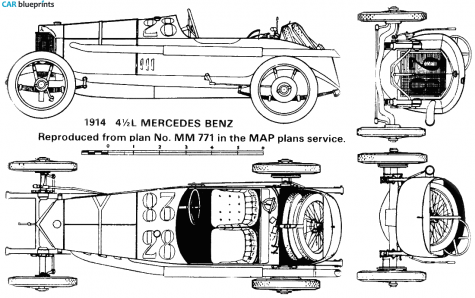 1914 Mercedes-Benz mercedes-benz Coupe blueprint